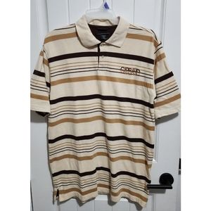 Marithe Francois Girbaud mens polo striped shirt large xl vintage